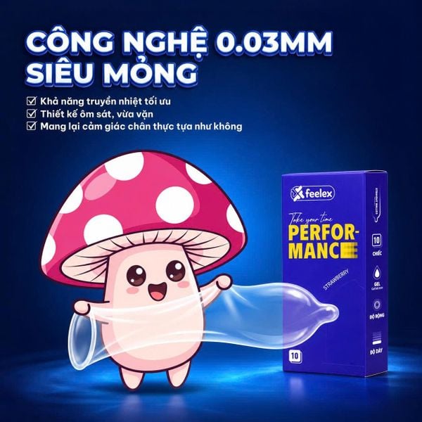  Bao Cao Su Kéo Dài Thời Gian Feelex Performance 