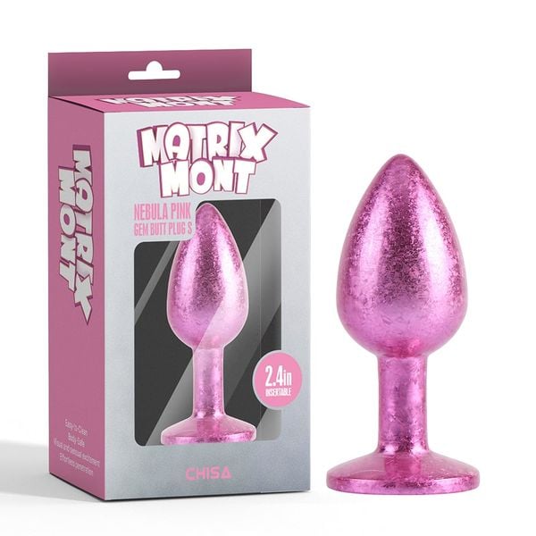 Phích Cắm Hậu Môn Matrix Mont Nebula Pink Gem Butt Plug 