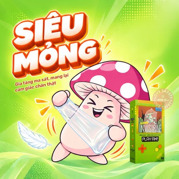 Bao Cao Su Siêu Mỏng PlayAh Super Invisible