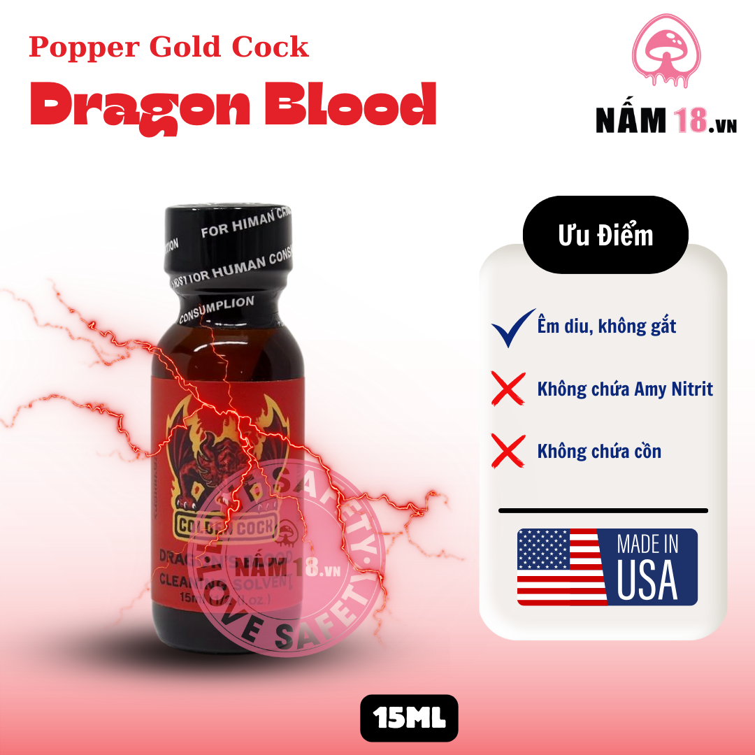  Popper Golden Cock Dragon Blood 