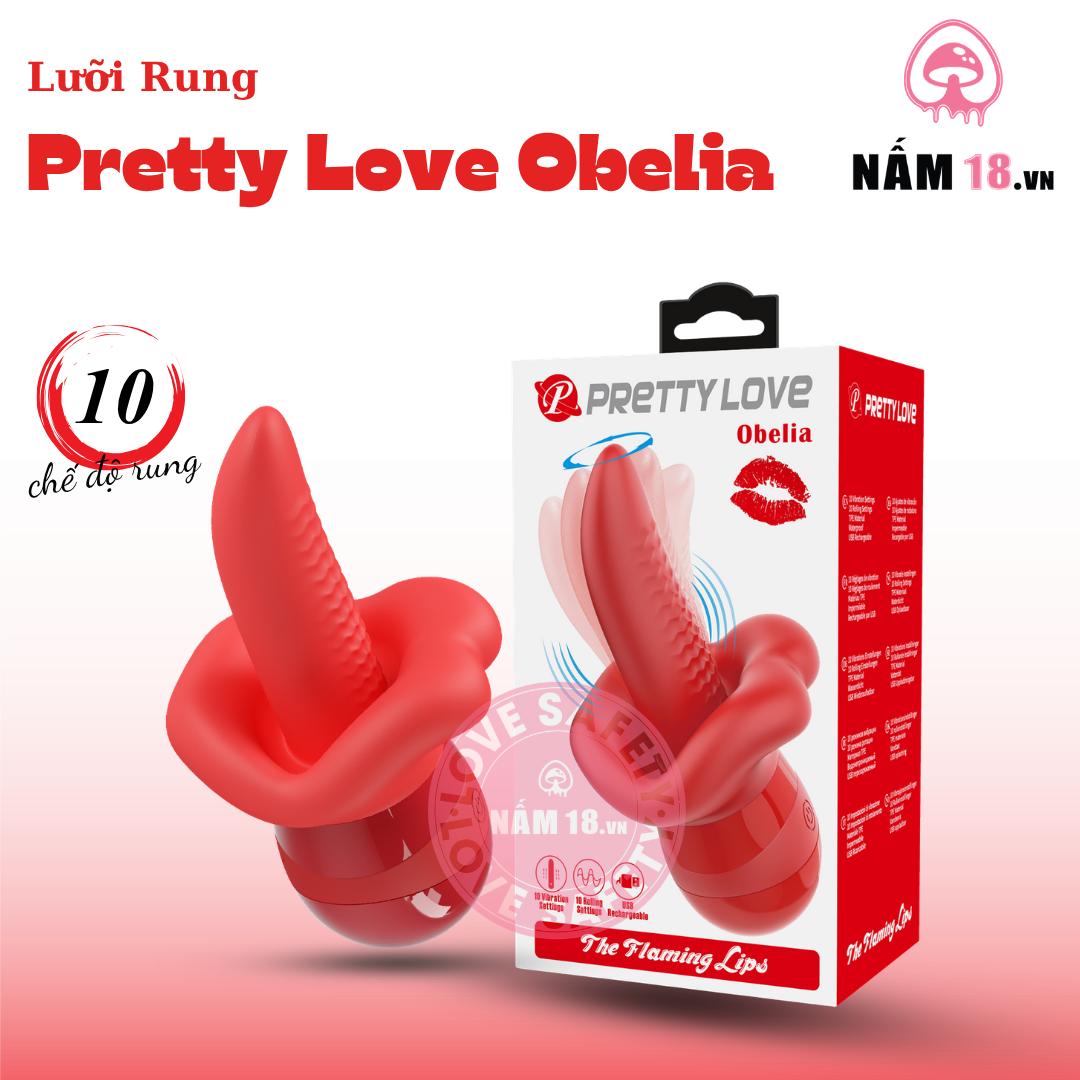  Lưỡi Rung Liếm Pretty Love Obelia 
