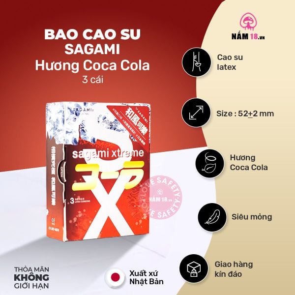  Bao Cao Su Sagami Hương Cola Coca 