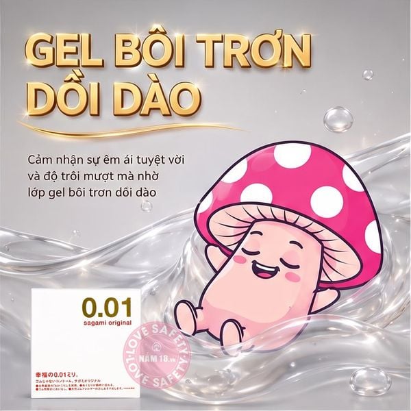  Bao Cao Su Siêu Mỏng Sagami 0.01 - Hộp 1 Cái 