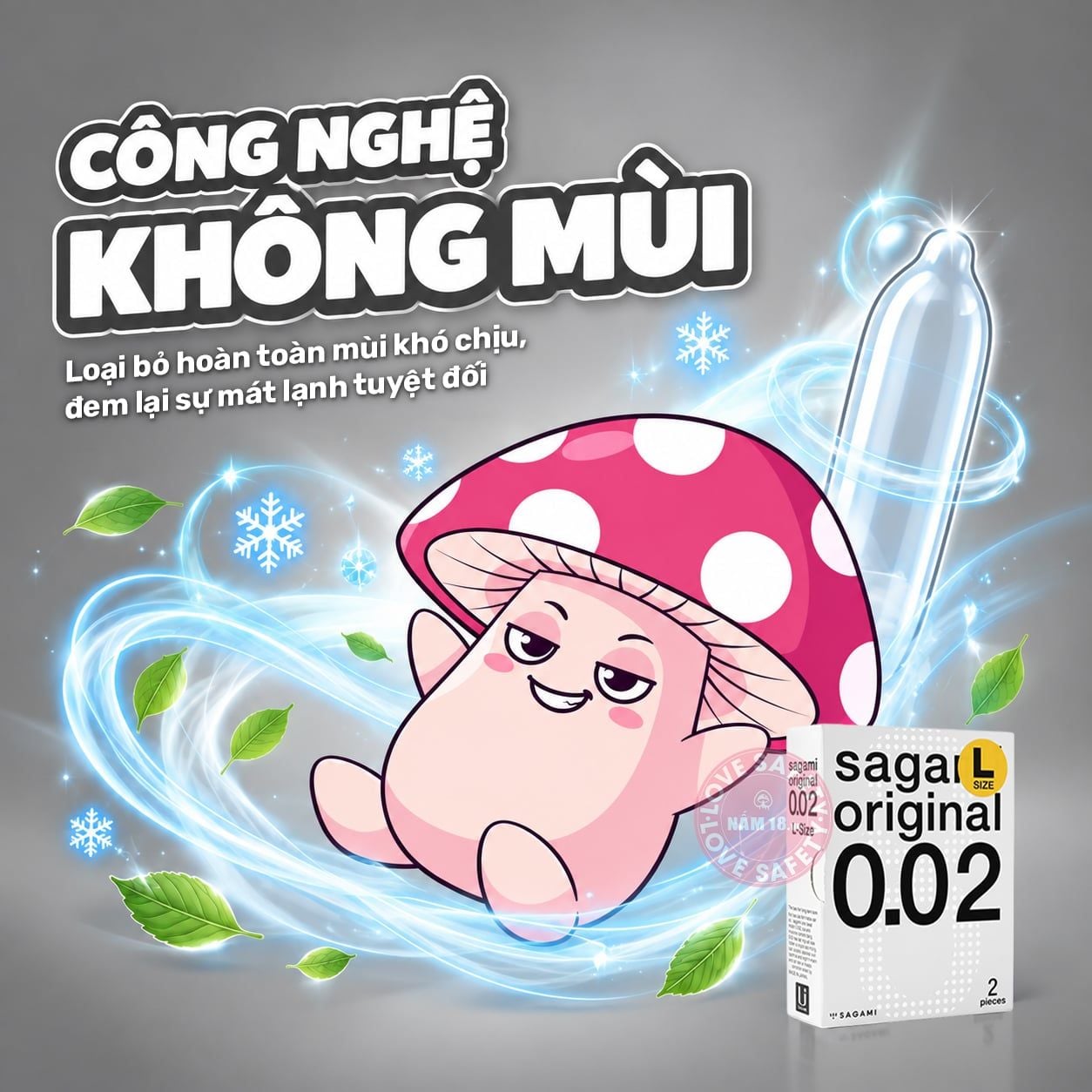  Bao Cao Su Size Lớn 58mm Siêu Mỏng Sagami 0.02mm 