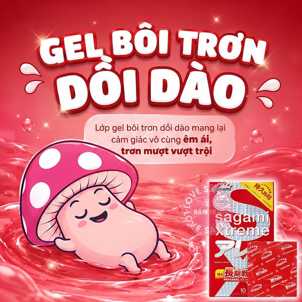  Bao Cao Su Sagami Xtreme Feel Long Kéo Dài Thời Gian, Siêu Điểm Nổi 