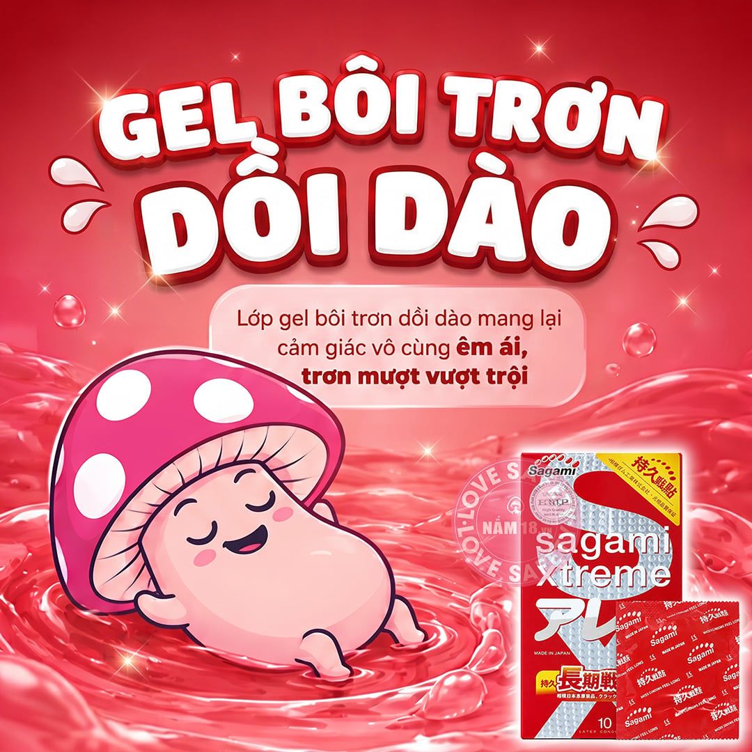  Bao Cao Su Sagami Xtreme Feel Long Kéo Dài Thời Gian, Siêu Điểm Nổi 