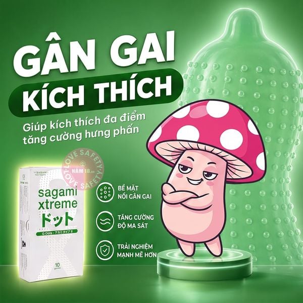 Bao Cao Su Sagami Xtreme White Box Siêu Điểm Gân Nổi