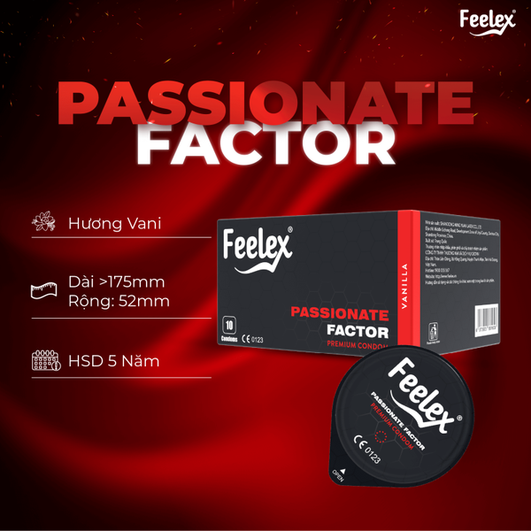 Bao Cao Su Nóng Ấm Feelex Passionate Factor