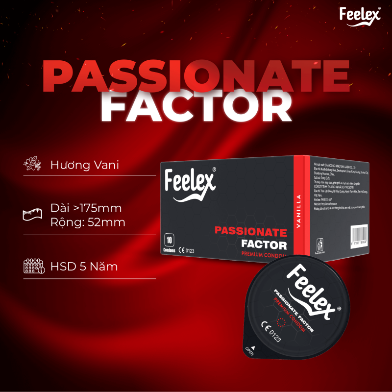  Bao Cao Su Nóng Ấm Feelex Passionate Factor 