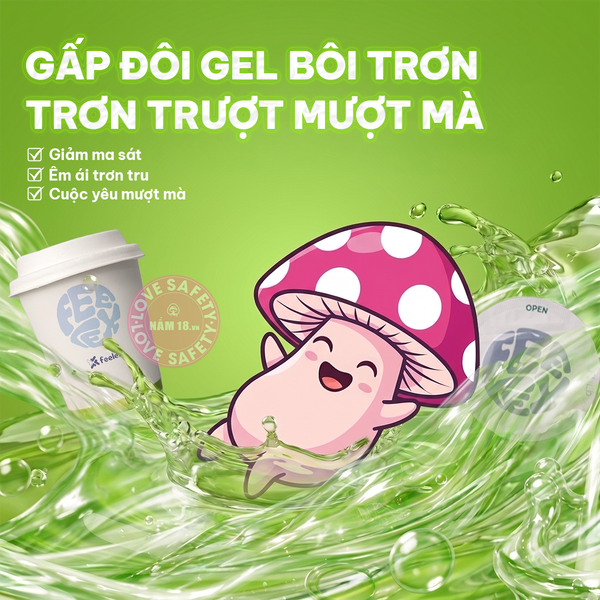  Bao Cao Su Siêu Mỏng Feelex Cup Hương Soda Cream 