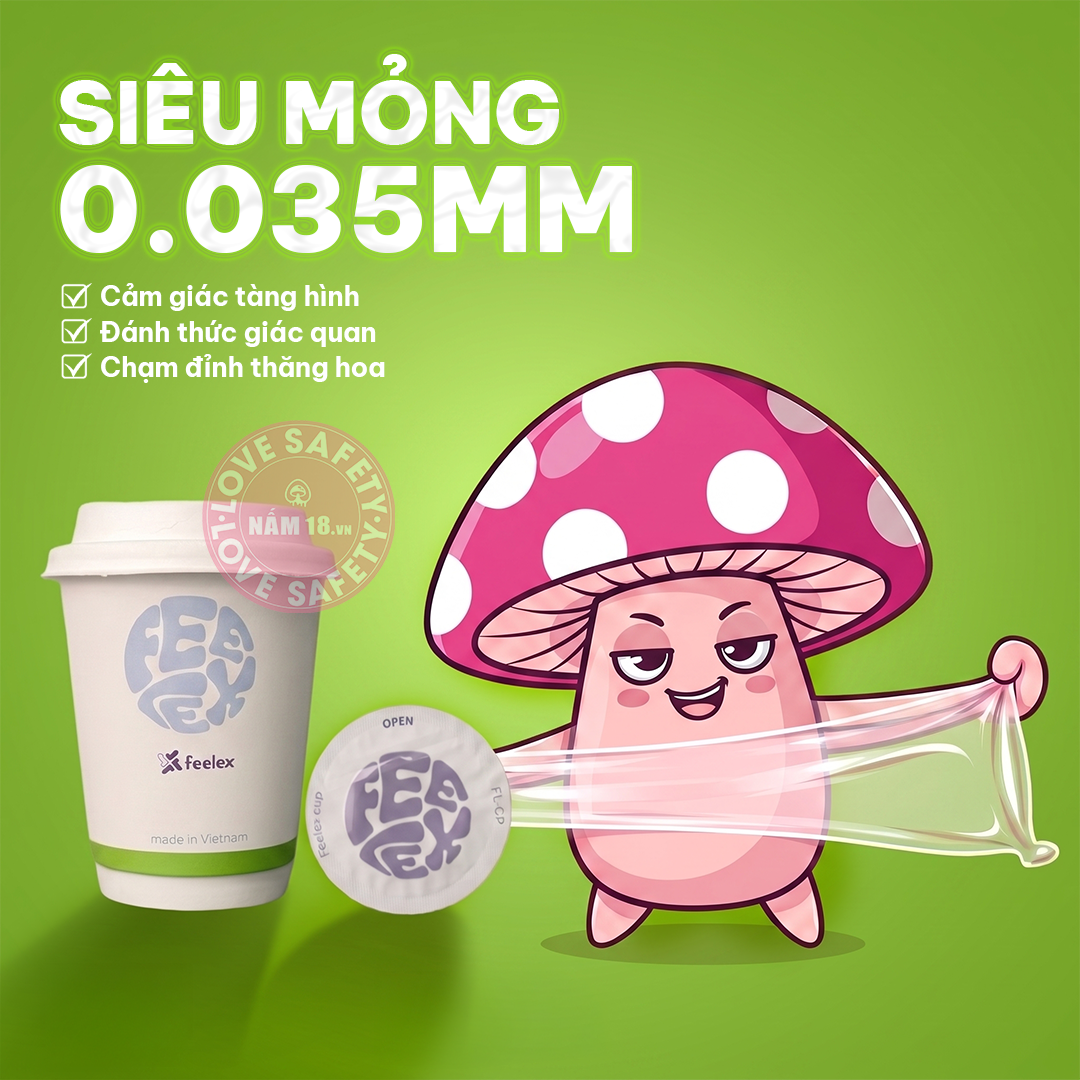  Bao Cao Su Siêu Mỏng Feelex Cup Hương Soda Cream 