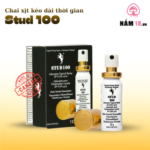 Chai Xịt Kéo Dài Thời Gian Stud 100 9.6% - Chai 13ml