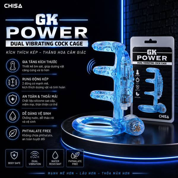 Vòng Rung Chisa GK Power Dual Vibrating Cock Cage