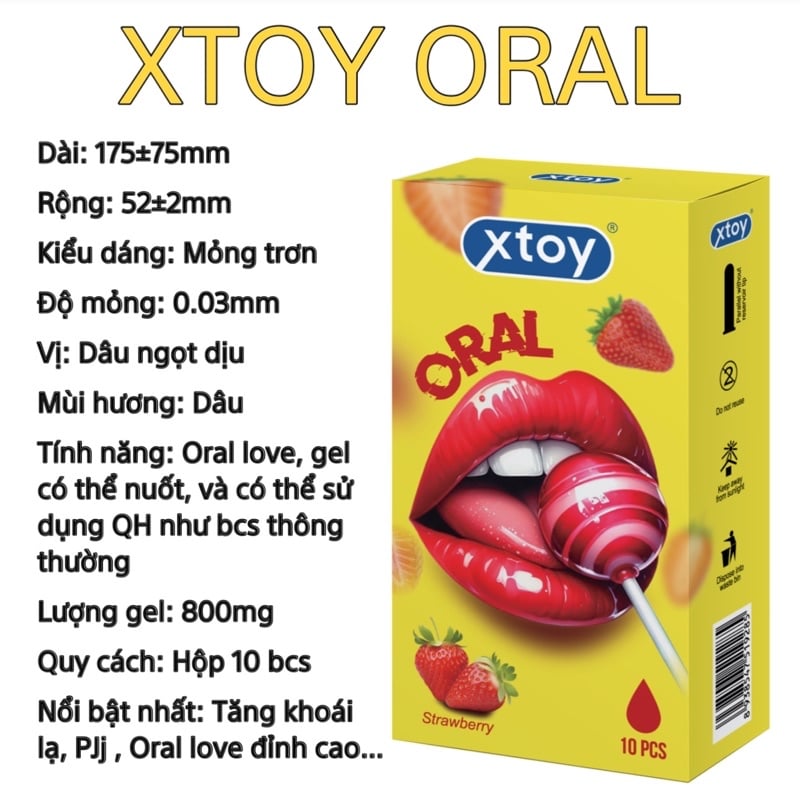  Bao Cao Su Quan Hệ Miệng Xtoy Oral 