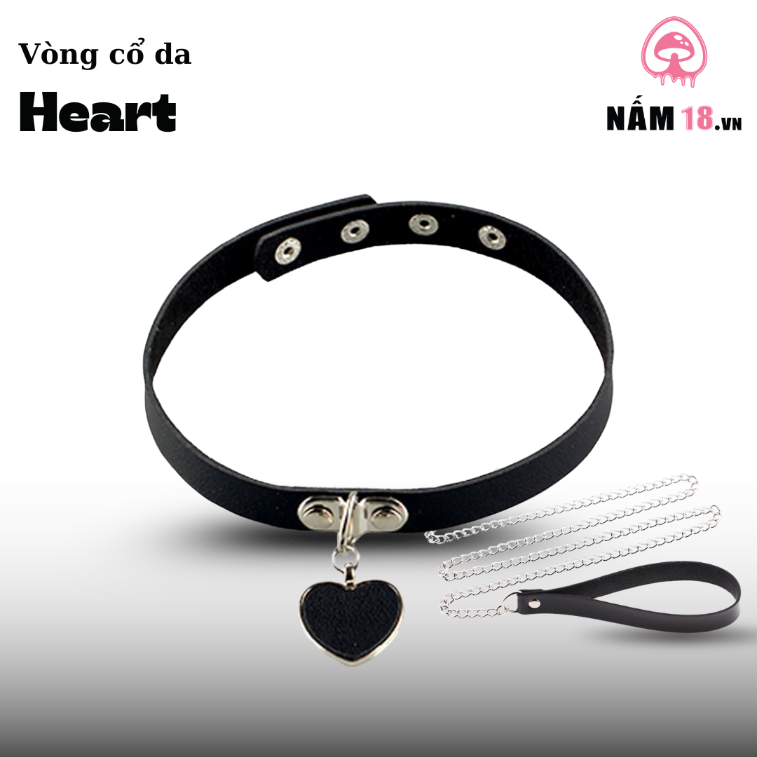  Vòng Cổ Da Heart 