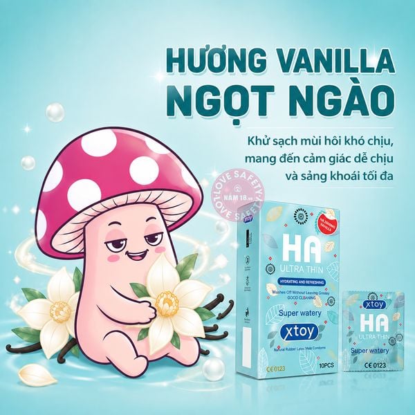 Bao Cao Su Siêu Mỏng Xtoy HA Utrathin Nhiều Gel