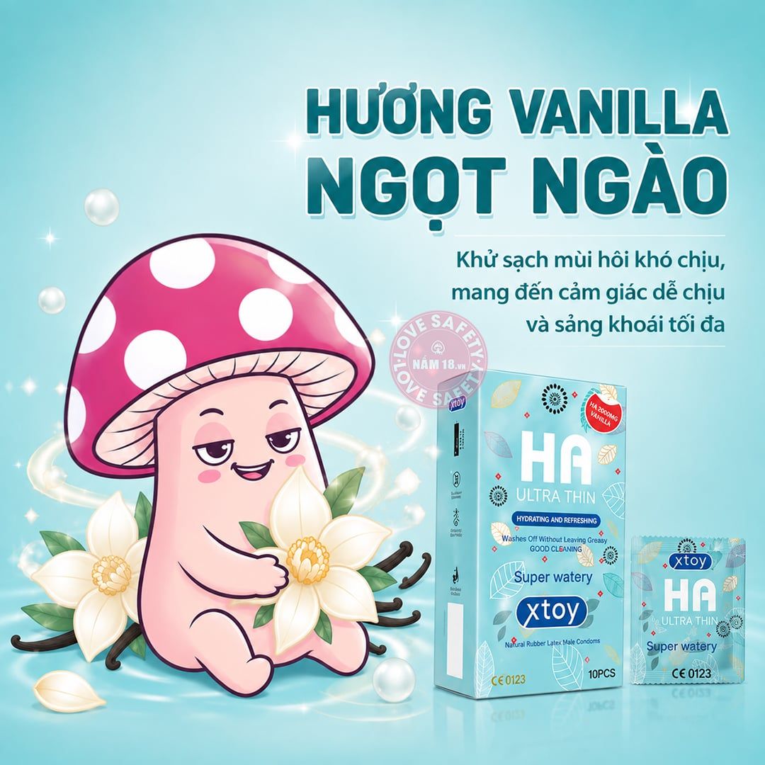  Bao Cao Su Siêu Mỏng Xtoy HA Utrathin Nhiều Gel 