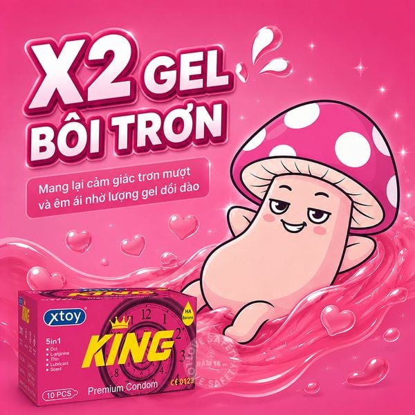  Bao Cao Su Kéo Dài Thời Gian Xtoy King 5in1 Hương Chuối 
