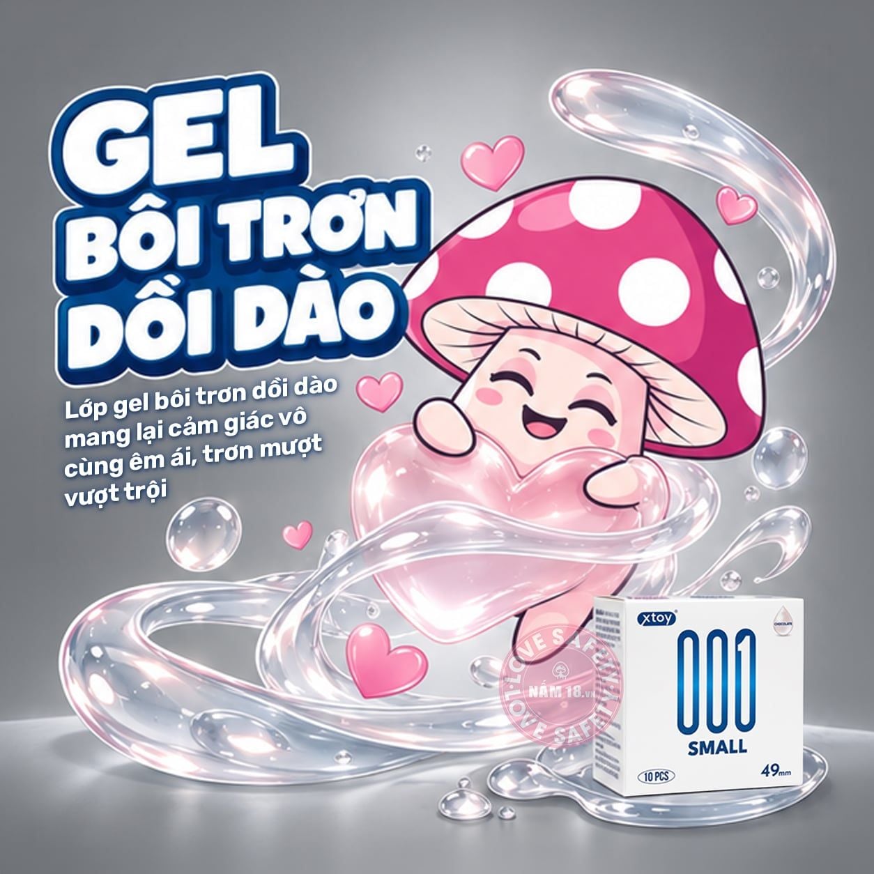  Bao Cao Su Size Nhỏ 49mm Xtoy Small Siêu Mỏng Hương Vani 