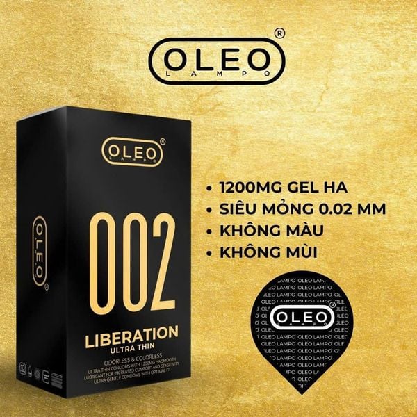  Bao Cao Su Siêu Mỏng Oleo Lampo 002 Liberation Ultrathin 