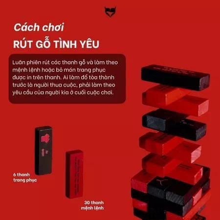 Bộ Rút Gỗ Tình Yêu Crush Tower