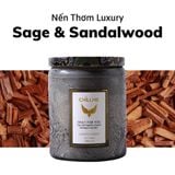  Nến Thơm Luxury Sage & Sandalwood 