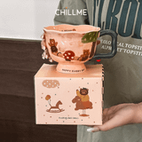  Cốc uống nước gốm sứ quà tặng Chillme dễ thương cute món quà ý nghĩa tinh tế LSPT01 