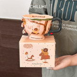  Cốc uống nước gốm sứ quà tặng Chillme dễ thương cute món quà ý nghĩa tinh tế LSPT01 