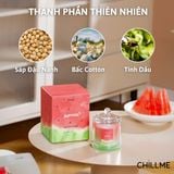  Nến Thơm Sáp Đậu Nành nắp đậy hương trái cây Chillme Cao Cấp quà tặng không gian thư giãn khử mùi ý nghĩa 