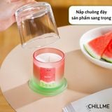 Nến Thơm Sáp Đậu Nành nắp đậy hương trái cây Chillme Cao Cấp quà tặng không gian thư giãn khử mùi ý nghĩa 