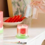  Nến Thơm Sáp Đậu Nành nắp đậy hương trái cây Chillme Cao Cấp quà tặng không gian thư giãn khử mùi ý nghĩa 