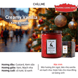  Nến thơm phòng tinh dầu chillme Luxury 400g ( 200g sáp ) organic không khói dễ ngủ trang trí - LXR 