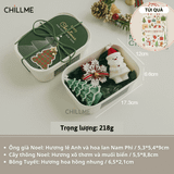  Set Nến Thơm Quà Tặng Noel Chillme Trang Trí Chụp Ảnh dễ thương 