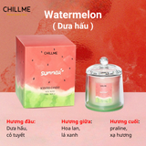  Nến Thơm Sáp Đậu Nành nắp đậy hương trái cây Chillme Cao Cấp quà tặng không gian thư giãn khử mùi ý nghĩa 