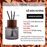  Tinh dầu thơm ô tô Chillme hương nước hoa thư giãn khử mùi xe hơi quà tặng tinh tế reed diffuser 
