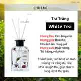  Tinh dầu khuếch tán cắm que 200ml Chillme thơm phòng khử mù decor hoa 