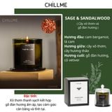  Nến thơm cao cấp sáp đậu nành chillme thiên nhiên khử mùi phòng trang trí sang trọng đẹp mắt TL 