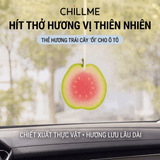  Thẻ thơm hương ổi treo xe, gắn cửa gió điều hòa ô tô Chillme giúp khử mùi phòng và tủ quần áo với hương trái cây dễ chịu 