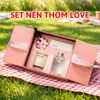  Bộ nến thơm tinh dầu Love Chillme quà tặng sinh nhật cho nữ bạn thân kèm túi xách quà thiệp ý nghĩa tinh tế 