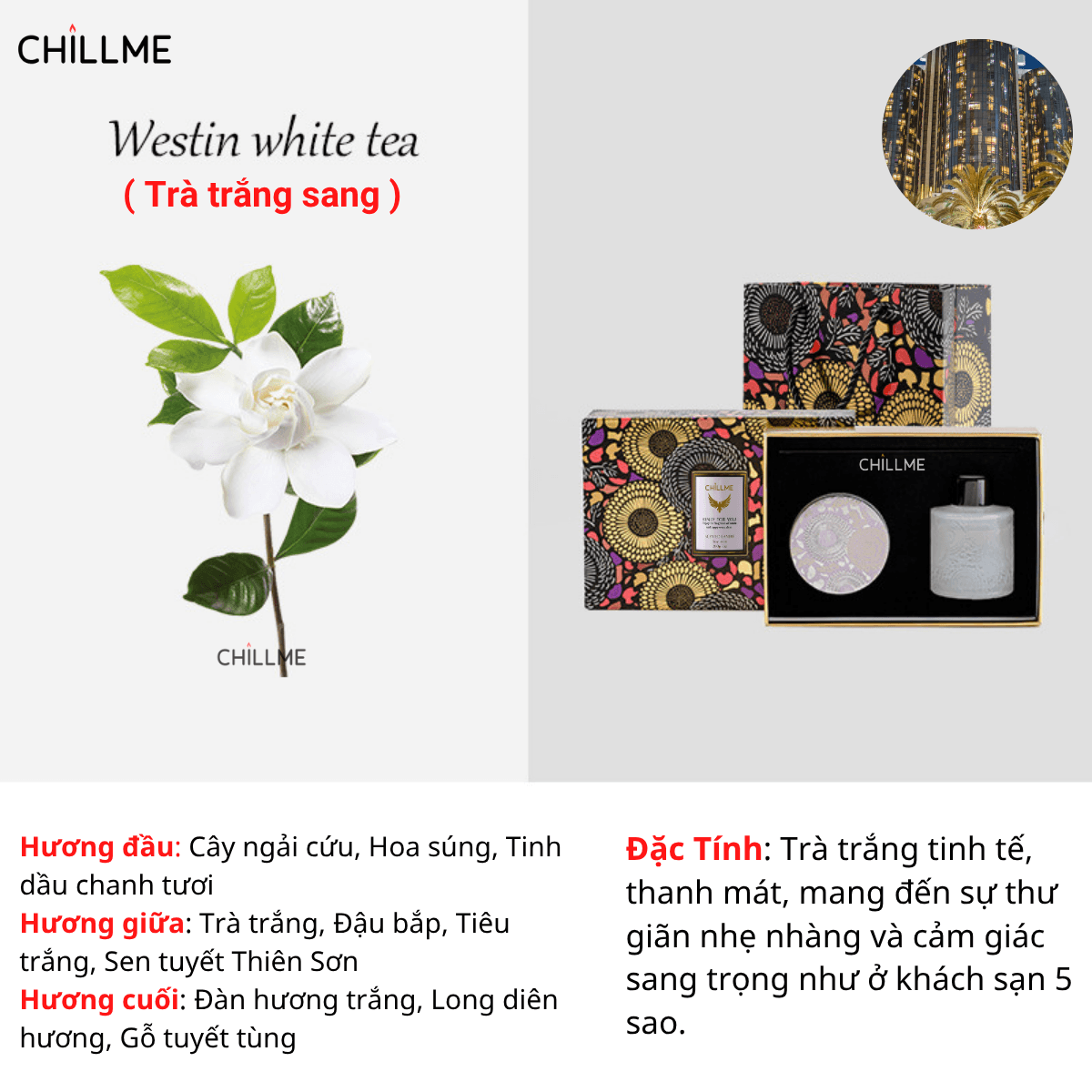  Set nến thơm tinh dầu khuếch tán chillme quà tặng cao cấp thư giãn khử mùi không khói 