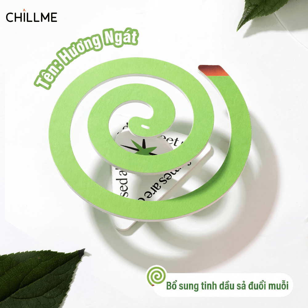  Thẻ thơm đuổi muỗi tinh dầu sả chanh Chillme giúp xua đuổi côn trùng hiệu quả hương thơm tưới mới 