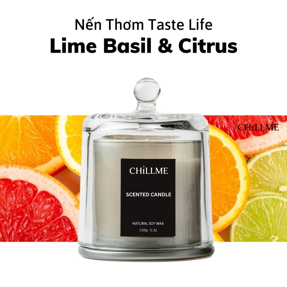  Nến Tastle Life - Lime Basil & Citrus 
