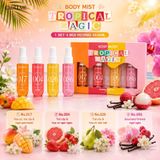  Bộ Body Mist Xịt Thơm Toàn Thân 4 x 40ml Tropical Magic 