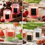  Nến thơm cao cấp sáp đậu nành chillme thiên nhiên khử mùi phòng trang trí sang trọng đẹp mắt TL 
