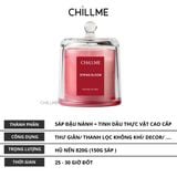  Nến thơm may mắn tài lộc Chillme nắp đậy quà tặng tinh tế thư giãn nhẹ nhàng sáp đậu nành thơm phòng 