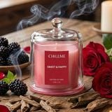  Nến thơm may mắn tài lộc Chillme nắp đậy quà tặng tinh tế thư giãn nhẹ nhàng sáp đậu nành thơm phòng 