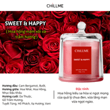 Nến thơm may mắn tài lộc Chillme nắp đậy quà tặng tinh tế thư giãn nhẹ nhàng sáp đậu nành thơm phòng 