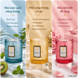 Nến thơm phòng mạ màu lấp lánh Chillme sáp đậu nành hương nước hoa 