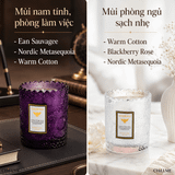  Nến thơm phòng mạ màu lấp lánh Chillme sáp đậu nành hương nước hoa 