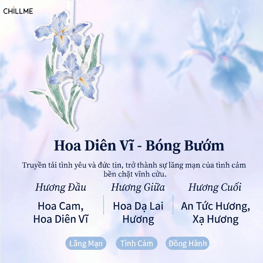  Thẻ thơm treo xe ô tô Chillme phù hợp treo tủ quần áo, phòng ngủ, phòng khách, quà tặng doanh nghiệp 